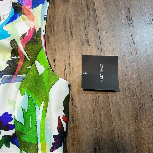 Ellen Tracy floral sheath dress NEW spring - Picture 5 of 12